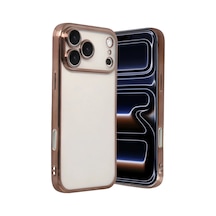 Apple İphone 17 Pro Razer Lensli Silikon - Çöl Titanyum 0.2M-Çok Renkli