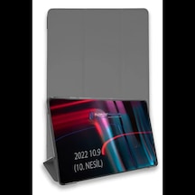 Apple Uyumlu iPad 2025 10.9 10.nesil A16 Kılıf Tablet Smart Kılıf - Koyu Gri Diğer