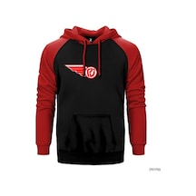 Pearl Jam Wing Kırmızı Renk Reglan Kol Sweatshirt / Hoodie