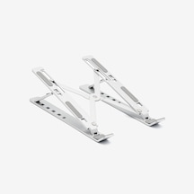 Lexroo Laptop Standı Katlanabilir Çok Fonksiyonlu Metal Silver