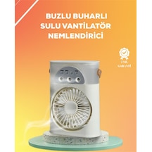 Mini Klima Fan Usb'li 7 Renk Gece Işığı 3'ü 1 Arada Fonksiyon