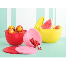 Tupperware Eco Set 3 Lü 1 Adet 4,3 1 Adet 2,5 Lt 1adet 1,3 Lt Çok Renkli