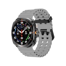 Samsung Galaxy Watch Ultra 47mm İle Uyumlu Delikli Model Ocean Loop Yumuşak Ve Hafif Silikon Kordon Çok Renkli