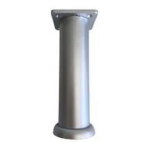 Gümüş 15cm Ayarlı Plastik Ayak Mobilya Masa Ve Dolap Ayağı Gümüş 15cm Ayarlı
