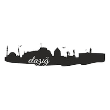 Elazığ Silüeti Sticker 13 X 3 Cm