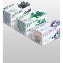 Lokman Aktar Acı Çehre + Ginkgo Biloba + Karabaş Çayı 3 x 20'li