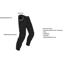 Nyks Jeans Ny01 Kevlar Motosiklet Pantolonu Siyah