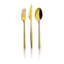 Aryıldız Trendy Prestige 84 Parça Pvd Gold Çatal Kaşık Bıçak Takımı Çantalı Altın