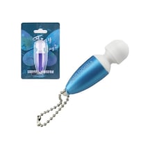 Hızlı Express Powered 6 Cm Mini Vibratör Mastürbatör Anahtarlık Vibratör Mavi