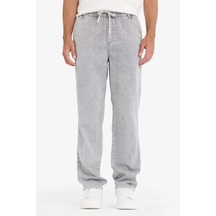 Defacto Wide Leg Geniş Paça Jean Kar Yıkamalı Pantolon F3905ax25aunm18 Gri