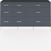 Arges Konsol 9 Çekmeceli 176x30x99 Antrasit-antrasit Antrasit - Antrasit