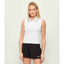Guess V6gp03k2958 Sarah Kadın Polo Tişört Beyaz
