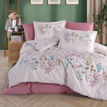 Clasy Ranforce %100 Pamuk Tek Kişilik Nevresim Bahari V1 Pembe Pembe