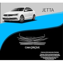 Vw Jetta Krom Cam Çerçevesi 2014-2018 Model 12 Parça