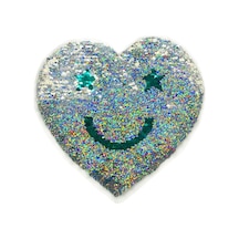 Suntek Aşk Kalbi - Aplike Renk Değiştiren Yama Üzerine Payet Dikmek Nakışlı El Sanatları