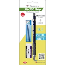 Sh-300 Grip Mekanik Kurşun Kalem, 0, 7mm, Okul Seti Koyu Mavi