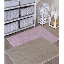 Fushia Ayak Havlusu Banyo Paspası 50 x 70 CM 2 Adet 001