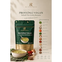 Proteinli Vegan Toz Çorba Bezelye Proteinli, Pirinç Proteinli, Sebzeli 100 G
