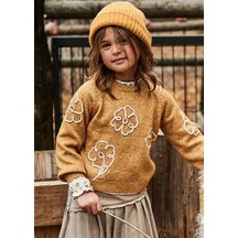 Mayoral Hardal Kız Çocuk Çiçek Aplikeli Kazak 4308 Hardal Mayoral Hardal Kız Çocuk Çiçek Aplikeli Kazak 4308 Hardal