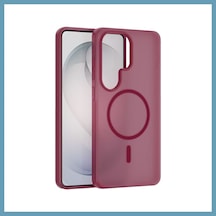 Bezos Joko Samsung Galaxy S25 Ultra Pulse Magsafe Kapak - Bordo Mbt06