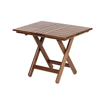 Bahçeme Kaş 50X70 Katlanır Ahşap Bahçe Balkon Sehpası-