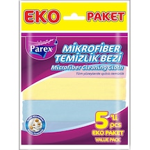 Parex Mikrofiber Temizlik Bezi 5'li 5 Adet Çok Renkli