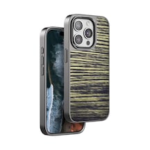 Venco Apple Uyumlu iPhone 15 Pro Wave Kapak - Koyu Kahve Diğer