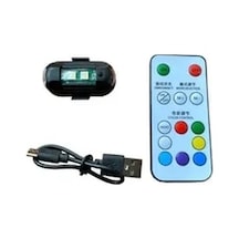 Carub Lamba Uçak Kanadı Çakar Şarjlı Rgb Kumandalı