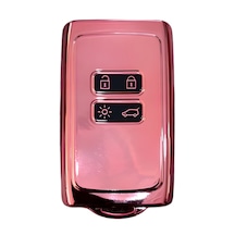 Autohan Keys Lüx Renault Anahtar Kılıfı, Clio E-tech, Austral, Megane 4, Talisman, Clio 5 İle Uyumlu, Pembe