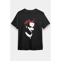 Adrift Playboi Carti Baskılı Unisex Beyaz Tişört Siyah