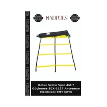 Delux Serisi Spor Aktif Güçlenme Scx-1127 Antreman Merdiveni 9mt Çiftli Çok Renkli