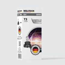 T3 Duylu Gösterge Ampulü Siyah 12v 0,84w 1 Paket 10 Adet - Wolfram 30110