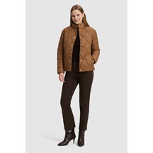 U.S. Polo Assn. Kadın Kahverengı Mont 50328150-vr134 Kakao