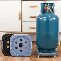 Dashanshop Evrensel Tekerlekli Sulu Tip Gaz Silindiri Taşıma Tekerlekli Mobil Plastik Depolama Standı