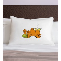 Bk Gift Eğlenceli Kedi Tasarımlı Pamuklu Yastık Kılıfı-8 50x70cm , Sevgiliye , Ev si, Tasarım Ev Tekstili