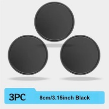 Cloudstore 3 Adet Siyah 3.15 İnç Araç Telefon Matı, Kaymaz Koku Matı, Yıkanabilir Ofis Masaüstü Sabitleyici