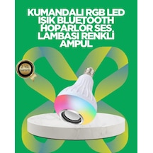 Hubrendy  Bluetooth Hoparlörlü Led Ampul 12w Enerji Tasarruflu
