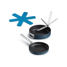 Joseph Joseph Space 3 Parça Kızartma Tavası Seti Mavi