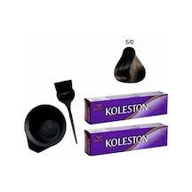 Koleston Saç Boyası 5/0 Açık Kahve 50Ml X 2 Adet+Boyama Seti