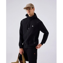 Ellesse Kapüşonlu Erkek Sweat Ceket 6sm1004-bk Siyah