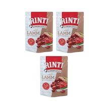 Rinti Pouch Kuzu Etli Köpek Yaş Mama 3 x 400 G