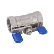 Lemestar 304 Paslanmaz Çelik Dn15 1/2" Npt Kanal Şekli Topak Valfi, Yumuşak Dichtung, Kelepçe Kolu, 1000wog, Suya Yağa Gaz'a Uygun