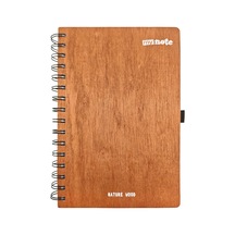 14x21 Spiralli Wood Kapak Defter 103 Ivory