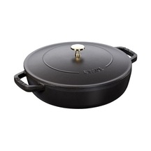 STAUB La Cocotte Sığ Döküm Tencere 24 Cm Siyah