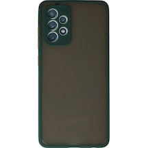 Ilkeshop Newface Samsung Galaxy Uyumlu A72 Kılıf Montreal Silikon Kapak - Koyu Yeşil