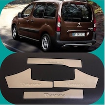 Peugeot Partner Tepee 2008-2012 Krom Iç Kapı Eşiği 4 Parça Paslanmaz Çelik