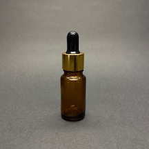 10ml Kahverengi Cam Damlalıklı 12 Adet, Gold Kapak Siyah Emzik, Ecza Şişesi, Damlalıklı Şişe, Propolis Şişesi, Damlatmalı Şişe, Saç Serum Şişesi, Ecza Şişesi
