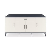 Kronos Konsol 3 Raflı Tek Çekmeceli 4 Kapaklı 176x59x83 Antrasit-aytaşı/aytaşı Aytaşı/aytaşı