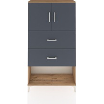 Arges Dolap 2 Raflı 2 Çekmeceli 2 Kapaklı 88x30x163 Çam-aytaşı Atlas Çam