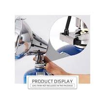 Ebitda Dijital Çakmaklı Isıtıcı, Taşınabilir Paslanmaz Ç, Açık Hava İçin Gümüş